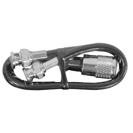 Procomm 12 in. Dual Bnc Male To Pl259 Adaptor PR53716